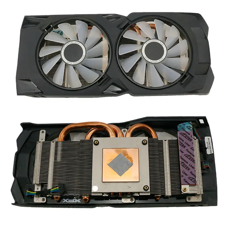 The New Radiator Coolerfor XFX Radeon RX580 RX570 Video Card Pitch 53MM