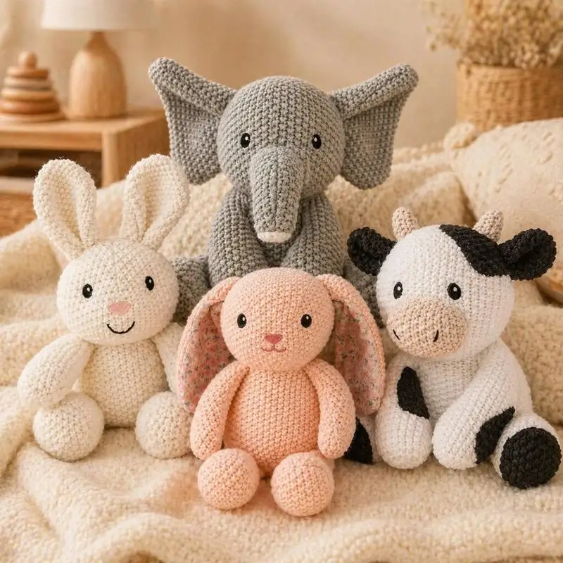 

Easter Rabbit Stuffed Animals Sweet Soothing Doll Soft Comfortable Rabbit Doll Early Education Toddlers Toy A2UB
