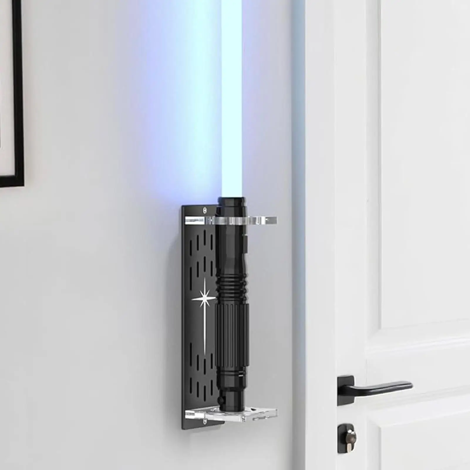 

Держатель палочки, настенное крепление, вертикальный акриловый органайзер, настенная стойка для хранения палочек для любителей коллекционеров, любителей косплея, любителей хоббистов