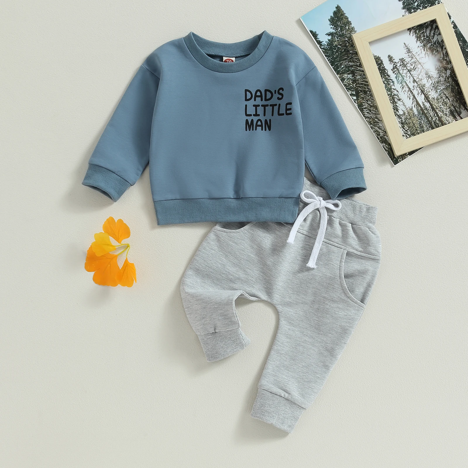 Toddler Infant Kid Baby Boy Clothes Sets Long Sleeve Letter T-shirt Tops Pants Outfits Casual Spring Fall Clothing