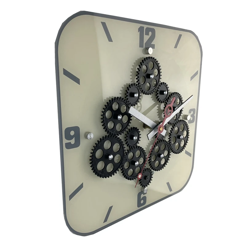 

Gear Rotation Design Simple Wall Clocks Acrylic Living Room Study Bedroom Wall Clocks Modern Luxury Clock Needle Home Decor