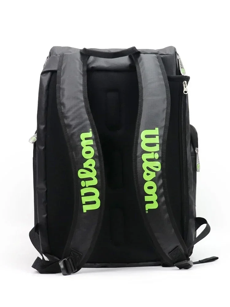 Wilson Tennis Bag High-Capacity Holds 2 Tennis Rackets Tennis Backpack Daily Portable Court Racket Bag Men Women Sports Backpack