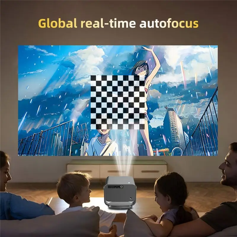 DT23 Android 13 WiFi6 Smart LED Projector P20 Pro Full HD 1080P 4K Auto Focus for Home Theater Gaming
