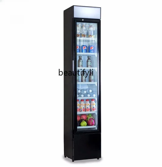 105L Refrigerated Ice Bar Commercial Single Door Wine Cabinet Refrigerator Side Open Door Display Cabinet