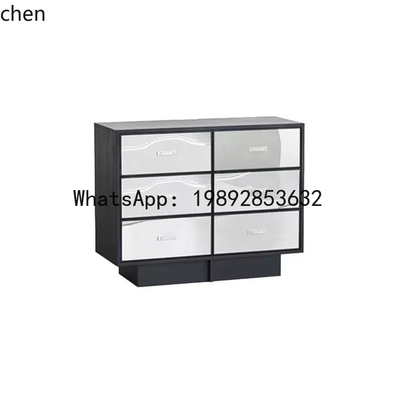 

AB modern entrance cabinet against the wall mirror chest simple bedroom solid wood bedside cabinet dining side cabinet