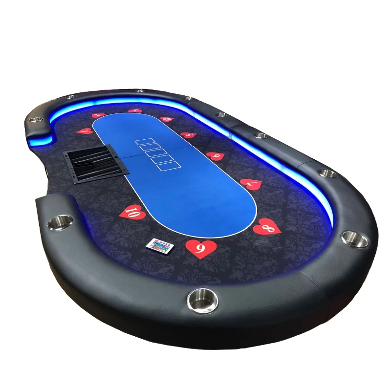 LED Poker Table Casino Texas Table Board Custom Tables