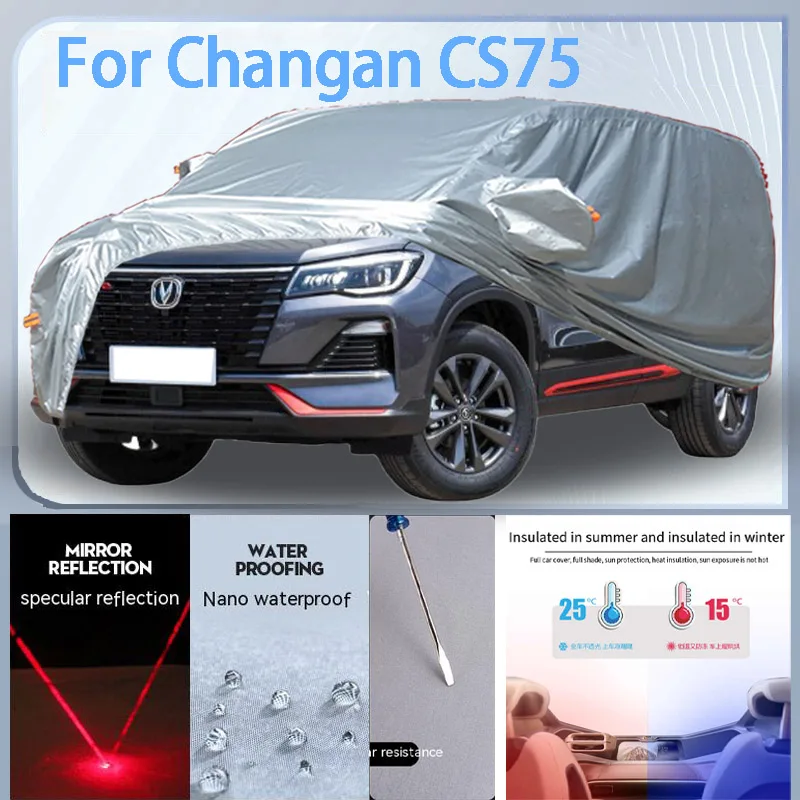 

For Changan CS75 Full Car cover with UV protection and Winter Insulation roles,Rainproof,Snowproof Ati-frost properties.