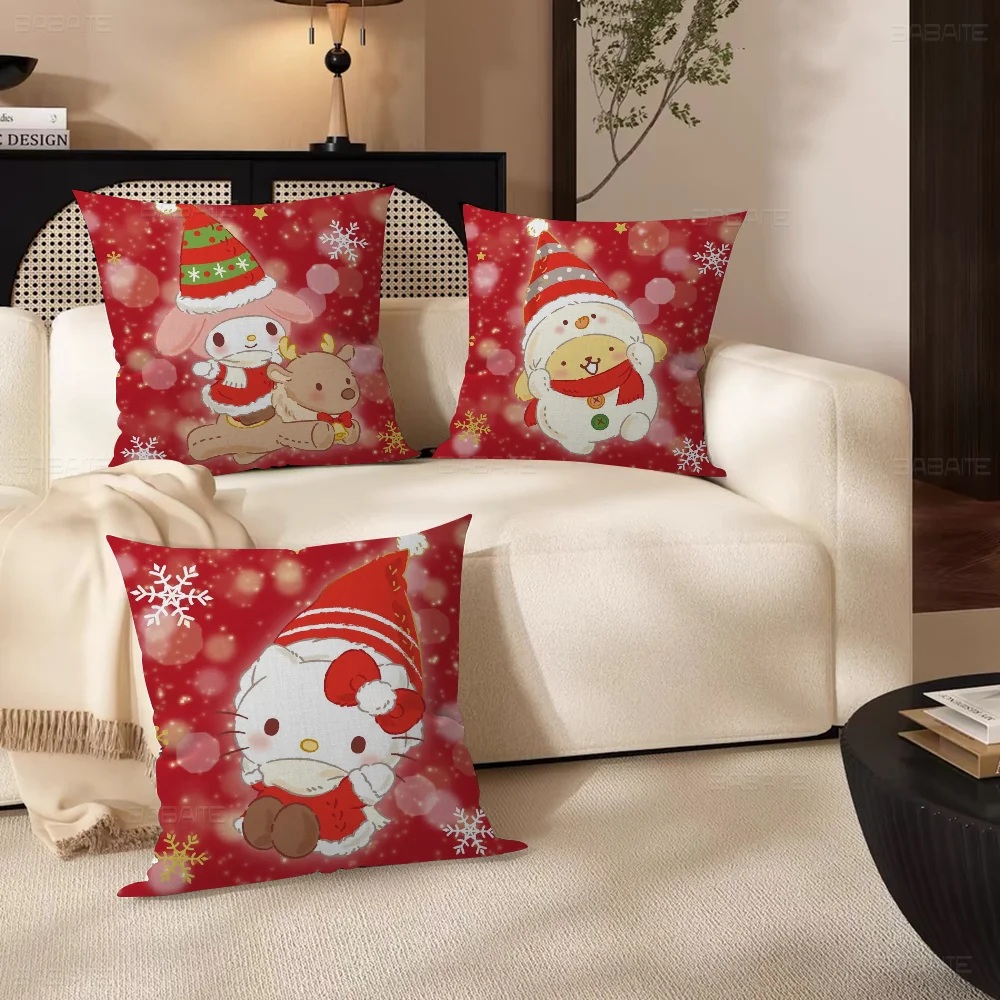 

Cute Sanrio Peripheral Pillow Anime Pillow Sofa Bed Head Pillow Cover Cushion Cover 45x45 Cm Fashion