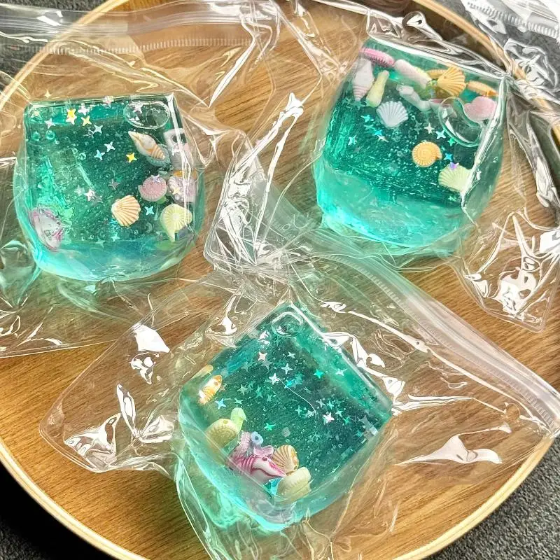 Giocattoli a lenta crescita per bambini e adulti Palline antistress Cubo Giocattolo sensoriale oceano Spremere Regalo relax