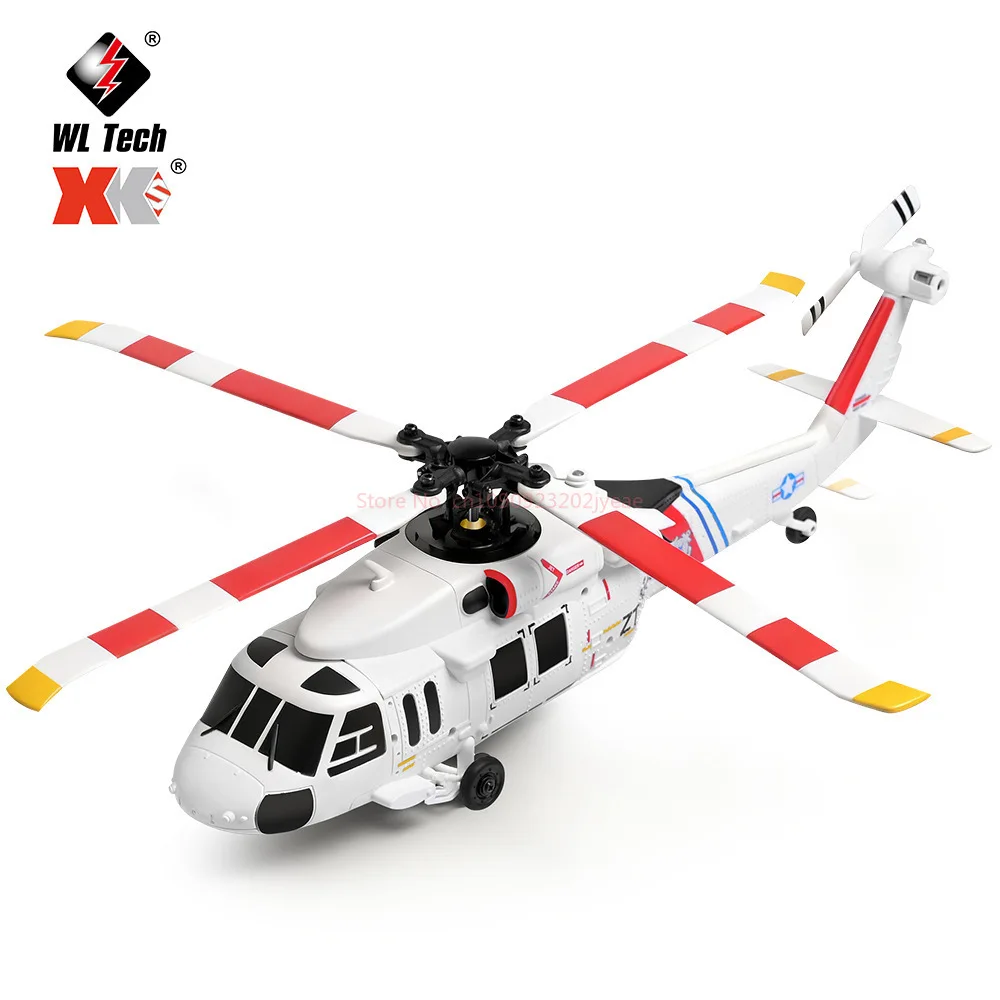 طائرة هليكوبتر جديدة K270 تعمل بالتحكم عن بعد بدون فرش لتحديد المواقع بالتدفق البصري Uh60 رباعية الاتجاهات طائرة محاكاة مجانية #5
