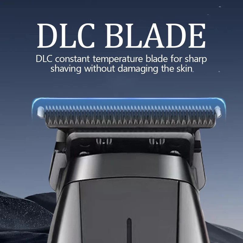 Kemei ปัตตาเลี่ยนตัดผมไฟฟ้าแบบมืออาชีพ, เครื่องโกนหนวดไร้สายความเร็วสูงชาร์จไฟได้เครื่องเล็มขนตามร่างกายแบบมืออาชีพสำหรับช่างตัดผม