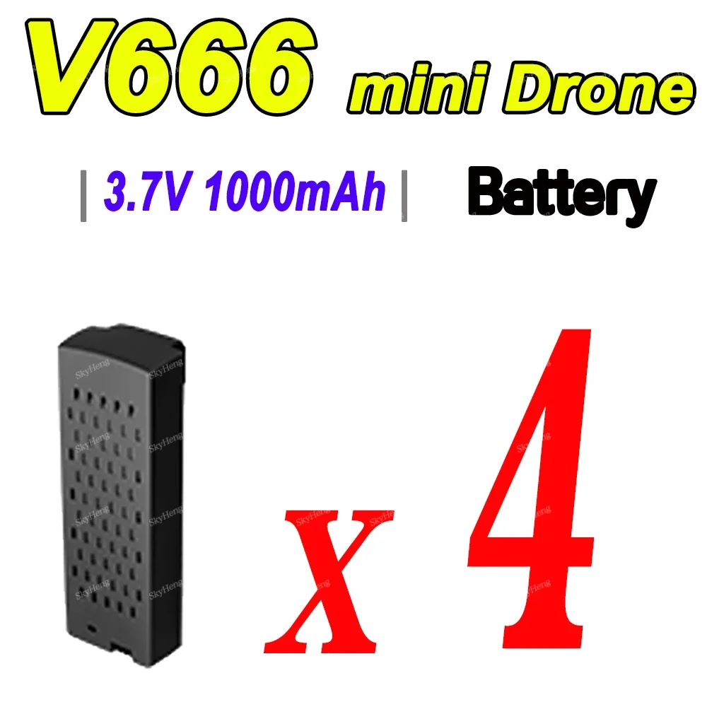 Drone GT3 RC ﻿ Batterie d'origine 3.7V 1800mAh pour Mini Drone V66 pièces V66 CZ06 D16 batterie/chargeur pour quadrirotor accessoires de costumes  44