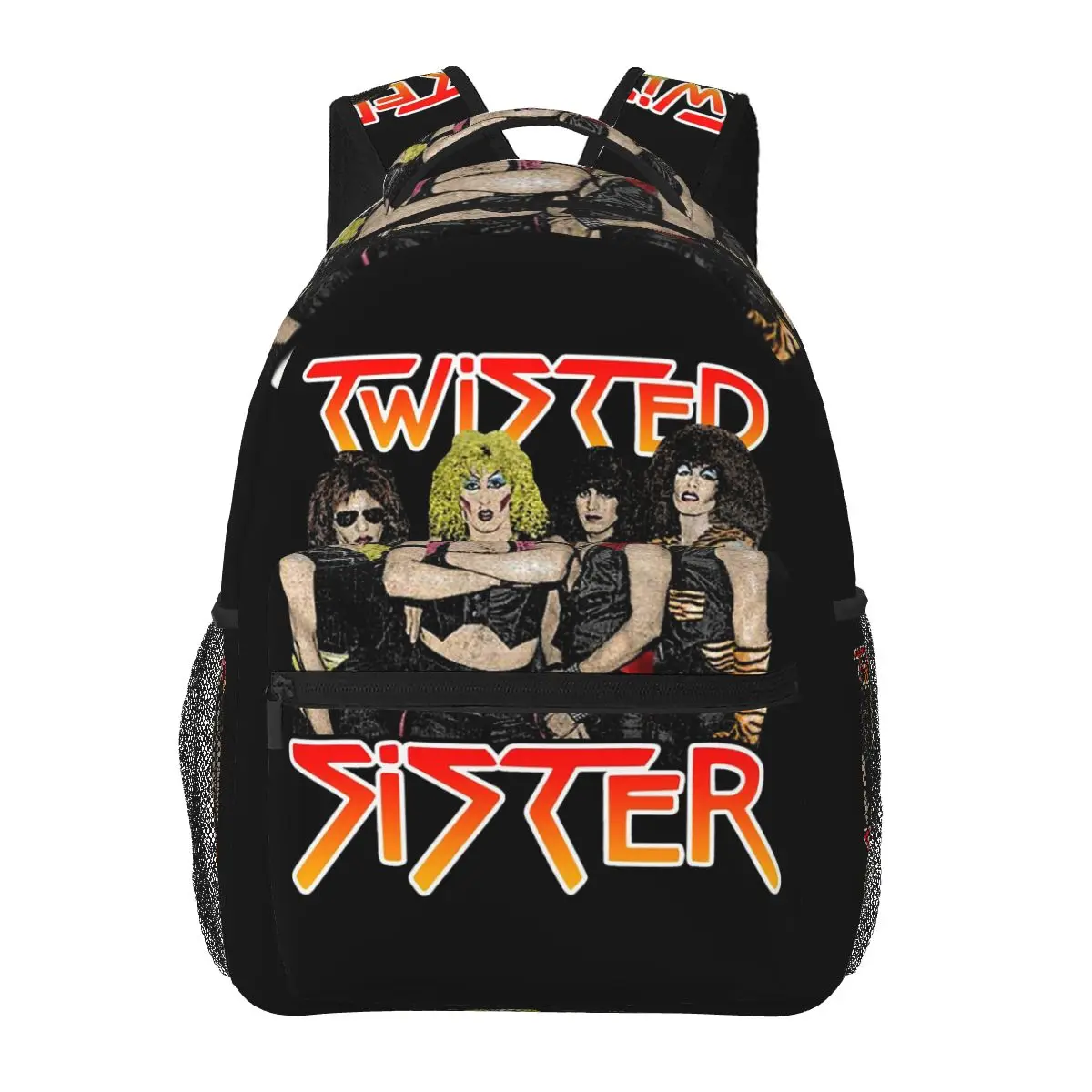 Color Grew Up Band Twister Sister Backpacks Boys Girls Bookbag Children School Bags Cartoon Rucksack Shoulder Bag Large Capacity