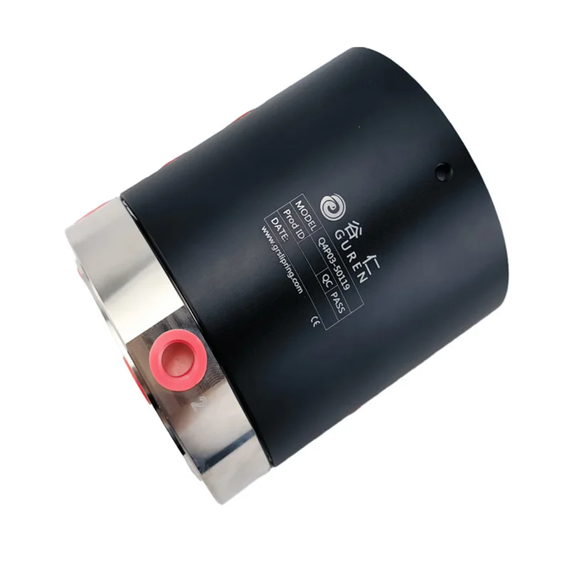 Q4P03-50119 4 Passages Air Slip Ring G3/8 Threaded Rotary Joint High Dimension Accuracy Good Sealing Performance