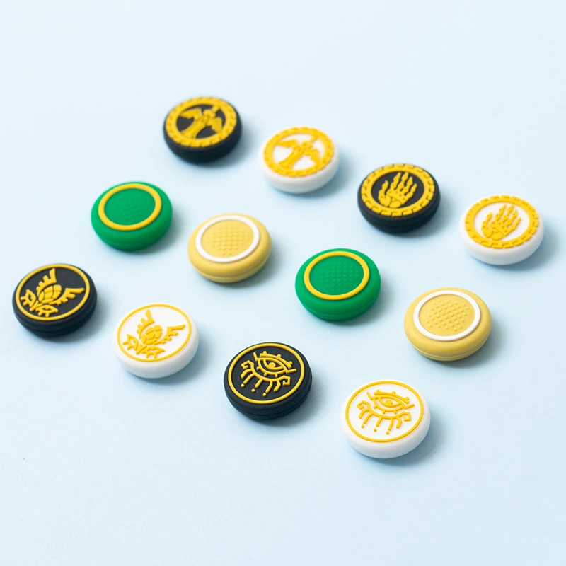 For Zelda thumb grips for Nintendo switch pro controler button caps Thumb Stick Grip Cap Joystick Cover for PS5 PS4 XBOX handle