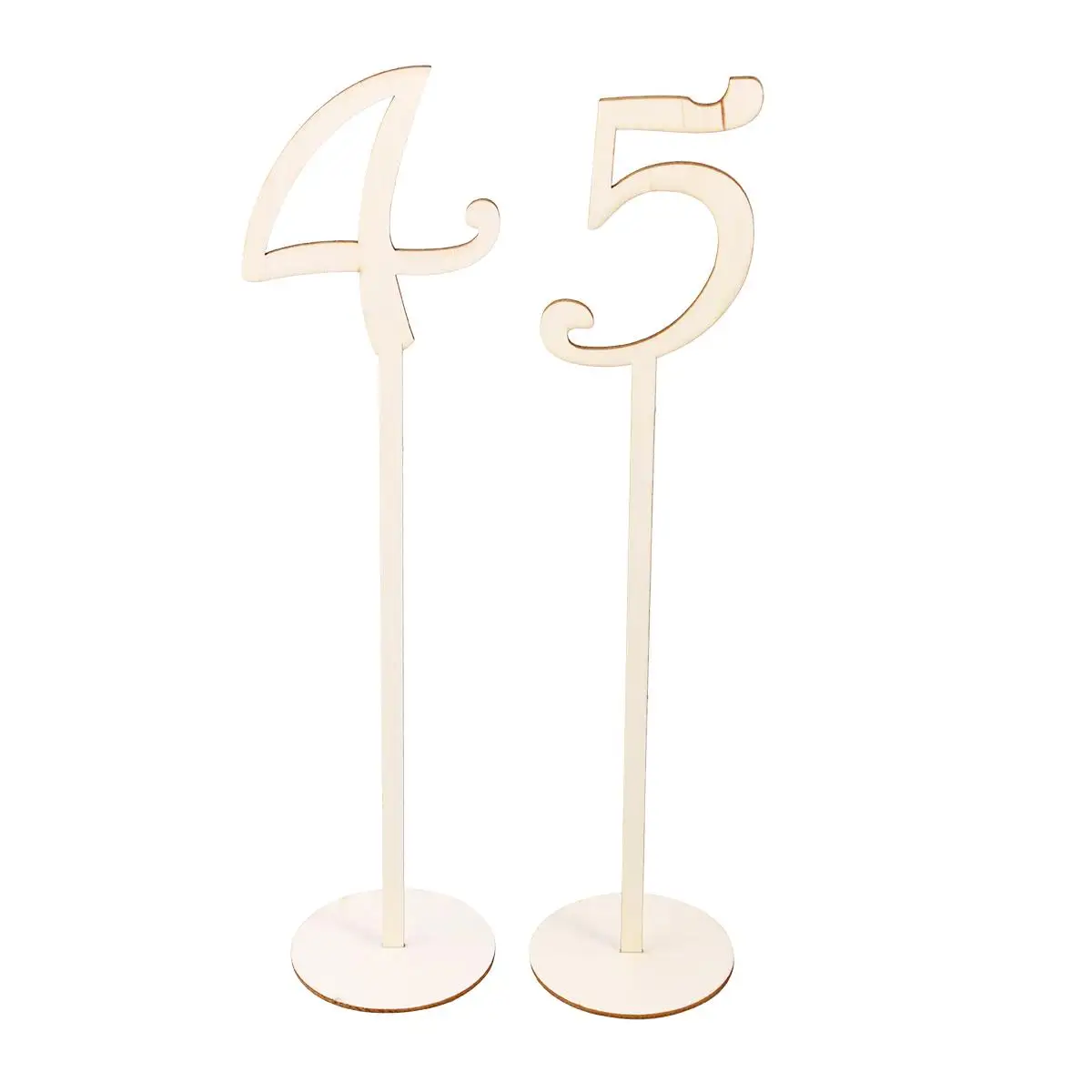 

30 Pcs Wooden Seat Sign Reusable Wedding Banquet Party Home Event Table Numbers Decor Kitchen Bar Supplies