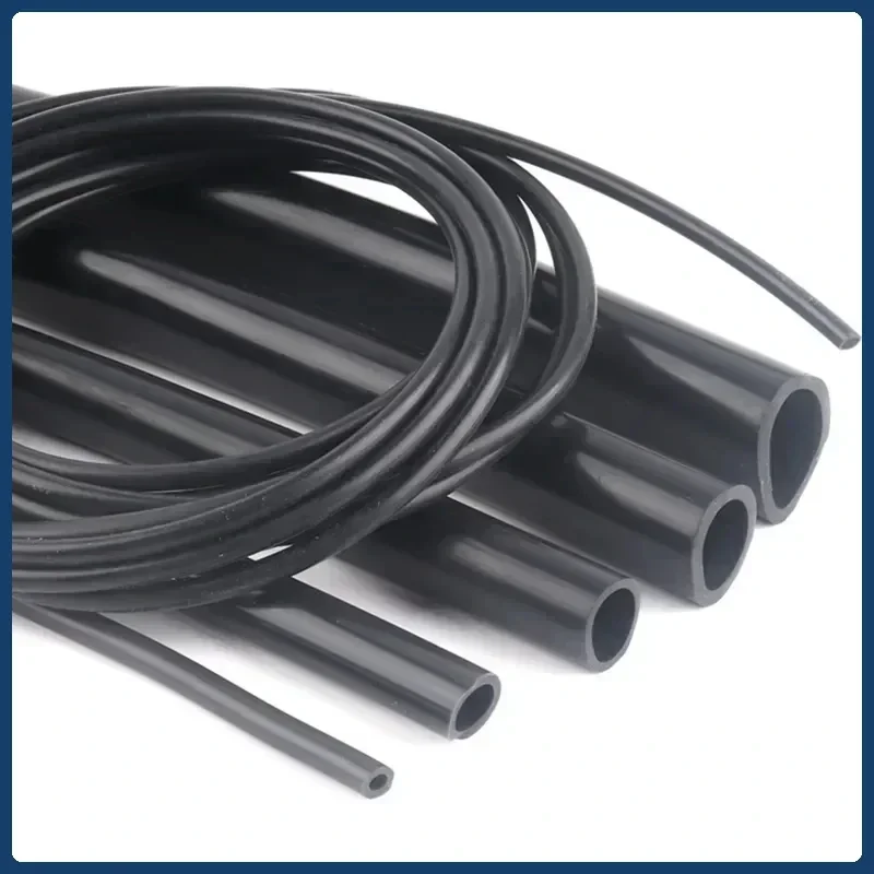 

2M/Pcs I.D 1~8mm Black Silicone Tube Heat Resistant Flexible Hose High Presure Air Pump Rubber Hose Cylinder Vacuum Pipe