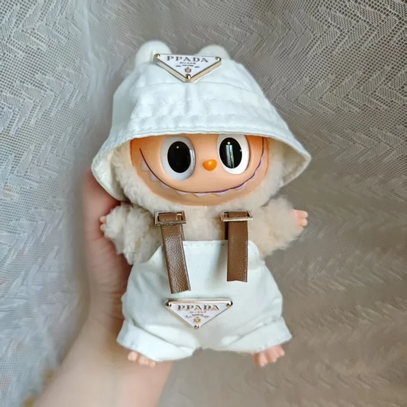 

Мини-насадка для muñeca Labubus de 17 см, traje, сомбреро, bolsa, ropa, zapatos, juguetes para cultivar el juego de fiesta sentado