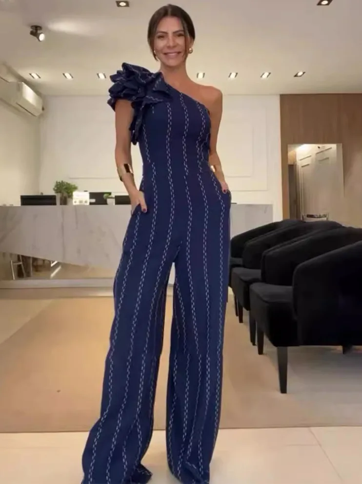 

Faionable утягивающий летний новый женский цельный костюм с застежкой на талии, асимметричный воротник, полосатый узор с колючками