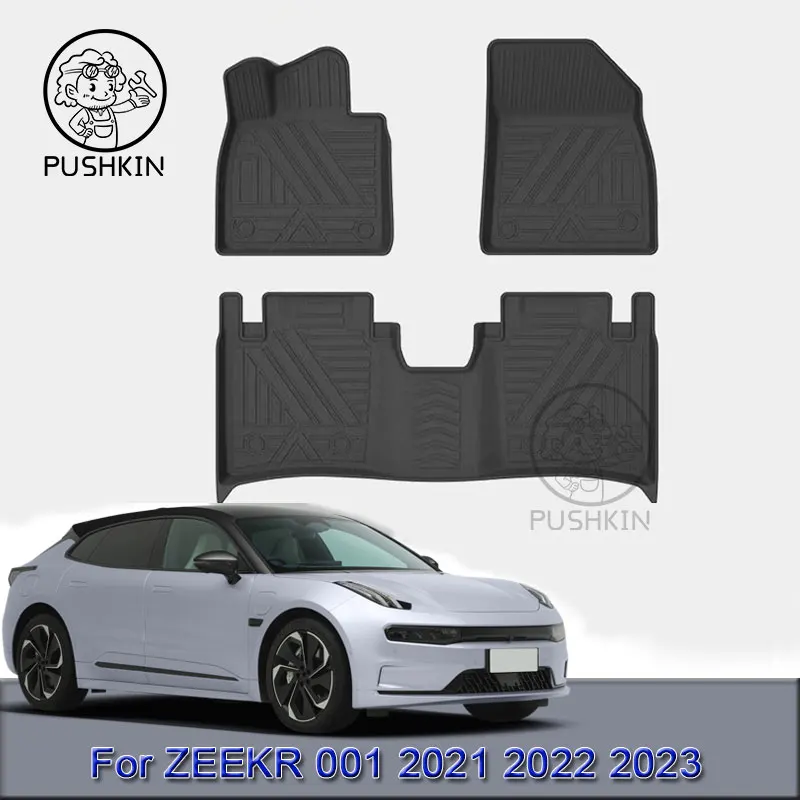 

For ZEEKR 001 2022 2023 2024 car waterproof non-slip floor mat TPE modified car accessories Fully surrounded special foot pad