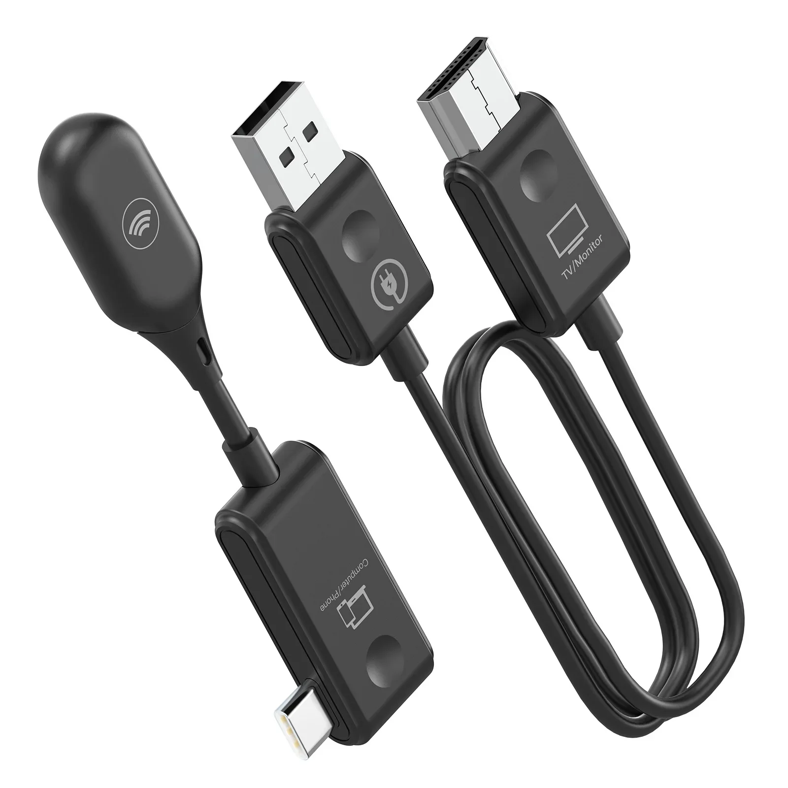 50m Wireless USB C Transmitter HD MI Receiver Miracast Dongle Supporting Laptop Mobile Phone PC TV Video 1080P