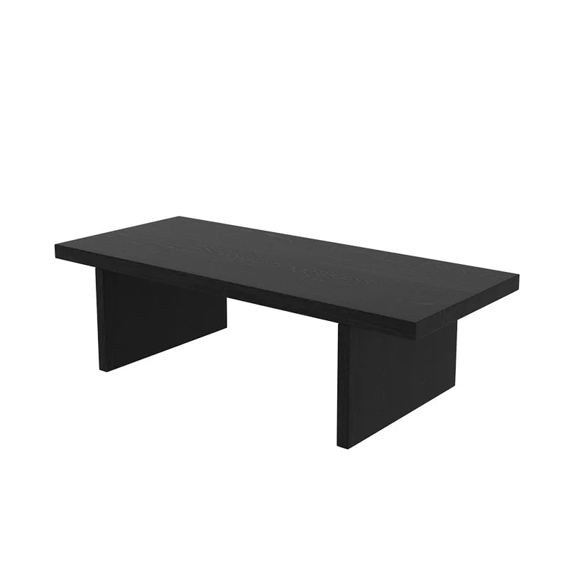 Black solid wood coffee   Japanese balcony bay window
