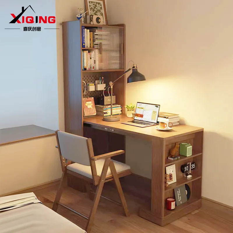 Down folding table multi-functional telescopic bracket invisible hidden desk cabinet connector wine cabinet