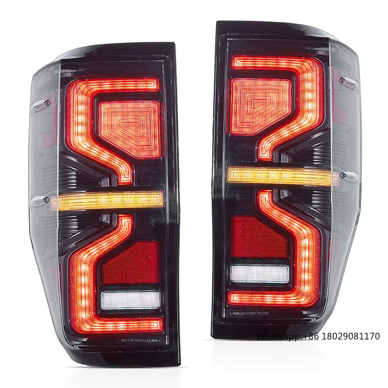 

Modified Tail Light New style In Stock Taillight Plug And Play Rear Lamp full LED Rear Lights For FORD RANGER 2012-2021