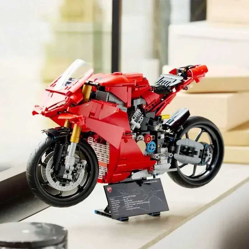 

Набор строительных блоков для мотоцикла Panigale V4 S, 1603 детали, конструктор, детская игрушка, подарок на праздник