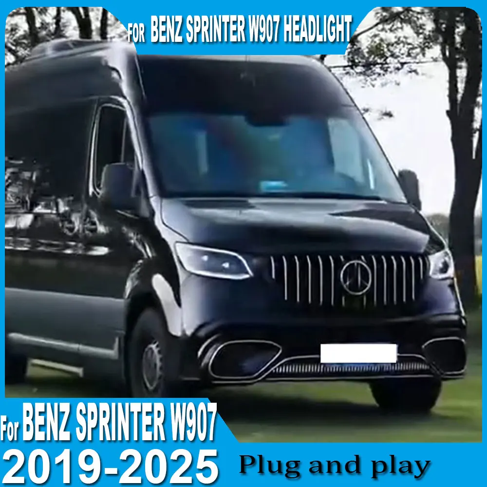 Car LED headlights For Benz Sprinter W907 Headlight 2018-2023 LED head Lamp Daytime Running Light Automotive Accessories