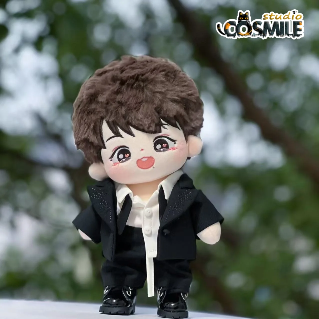 

Кукла 20 см The Untamed Star Idol Xiao Zhan, черный костюм, модный костюм BJYX, мягкая плюшевая кукла, одежда для тела GG