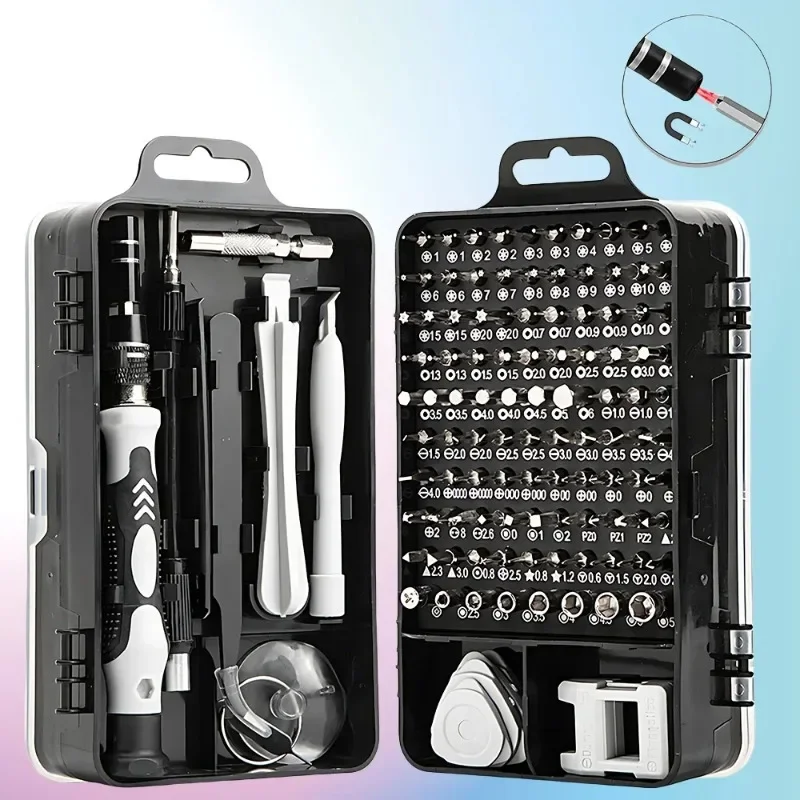 

BIESUO Precision Screwdriver 115 in 1 Set Magnetic Mini Screw Nuts Bits WEEKS Multifunction Household Repair Tools Kit