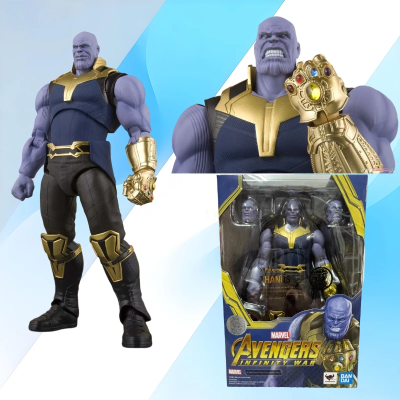 

Оригинальные фигурки Bandai S.H.Figuarts SHF Танос из фильма «Мстители: Война бесконечности» в наличии, коллекционные аниме-фигурки, модели игрушек