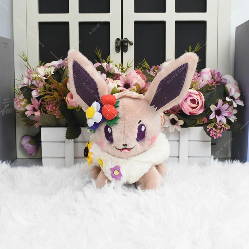 New 7.1inch Pokemon Plush Eevee Kawaii Anime Two Styles Cute Stuffed Toy Limited Plush Doll Toy Gift For Children мягкие игрушки