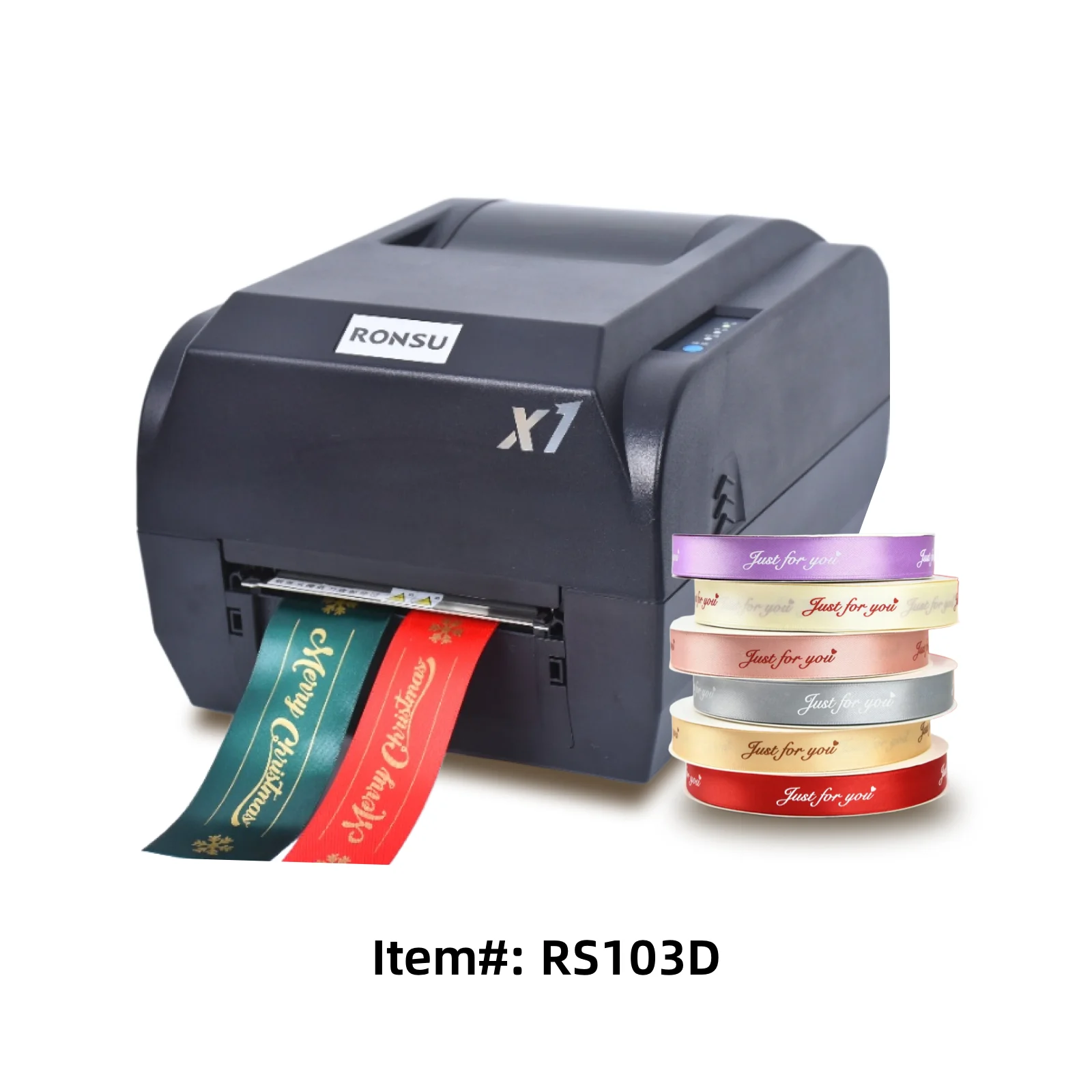 Double-row Gift Satin Ribbon Printer Machine Multi-function Desktop High-speed Label Printer Sticker Machine