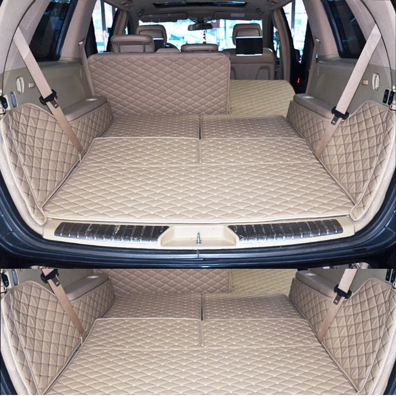 

Custom car trunk mats for Mercedes Benz GL 450 X166 7 seats boot carpets full set 5 colors auto styling Accessories