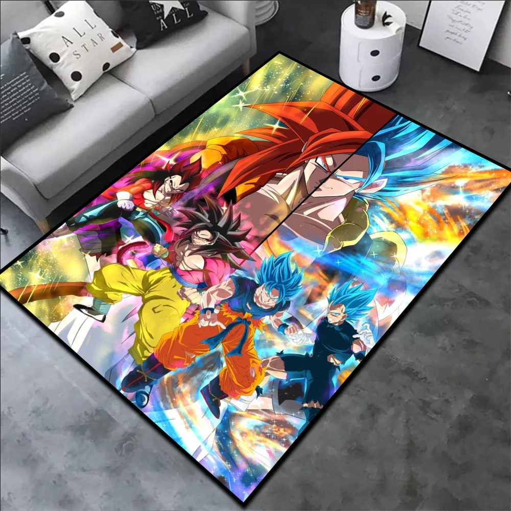 Area Rugs Anime Son Goku Dragon Ball Z Super Saiyan Goku  Ultra Instinct Printed Handmade Carpet for Home Decor