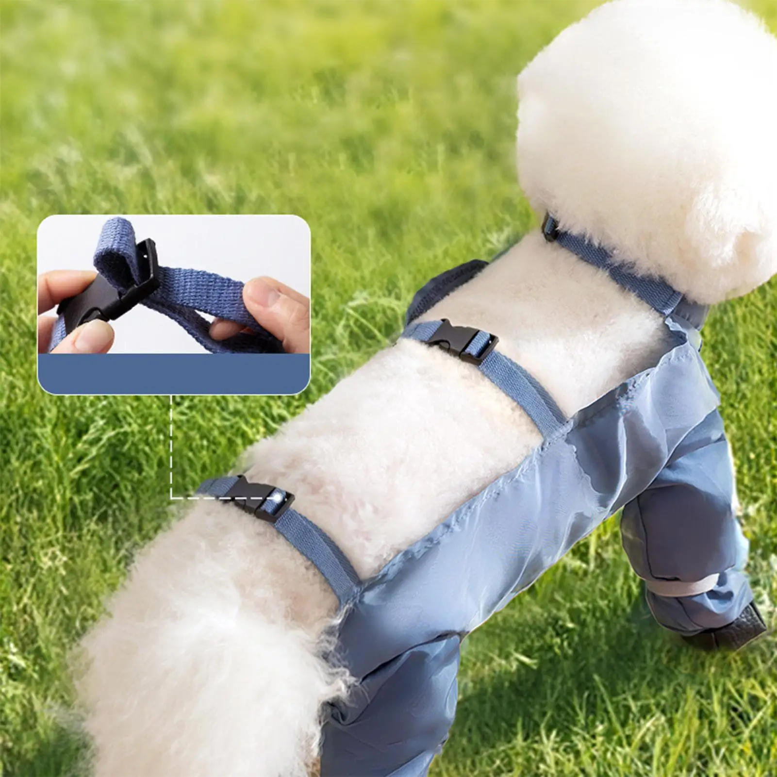 Wasserdichte Hundestiefel mit Riemen, einfach anzuziehen, bleiben an Ort und Stelle, rutschfest bei jedem Wetter, wasserdichte Hundeschuhe, Leggings, nie verlierbare Stiefelsocken. – Detail 4