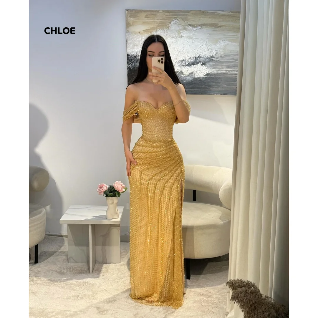 

Mermaid Evening Dresses for Special Occasions Custom Made Elegant Party Dresses for Women Luxury Prom Dress Off-shoulder 2025