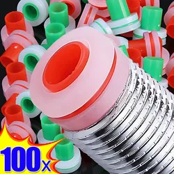 100/10PCS Faucet PPR Pipe Plugs Leak-proof Sealing Gasket Free Tape Triangle Valve Prevent Dripping Sealed Ring Silicone Washers
