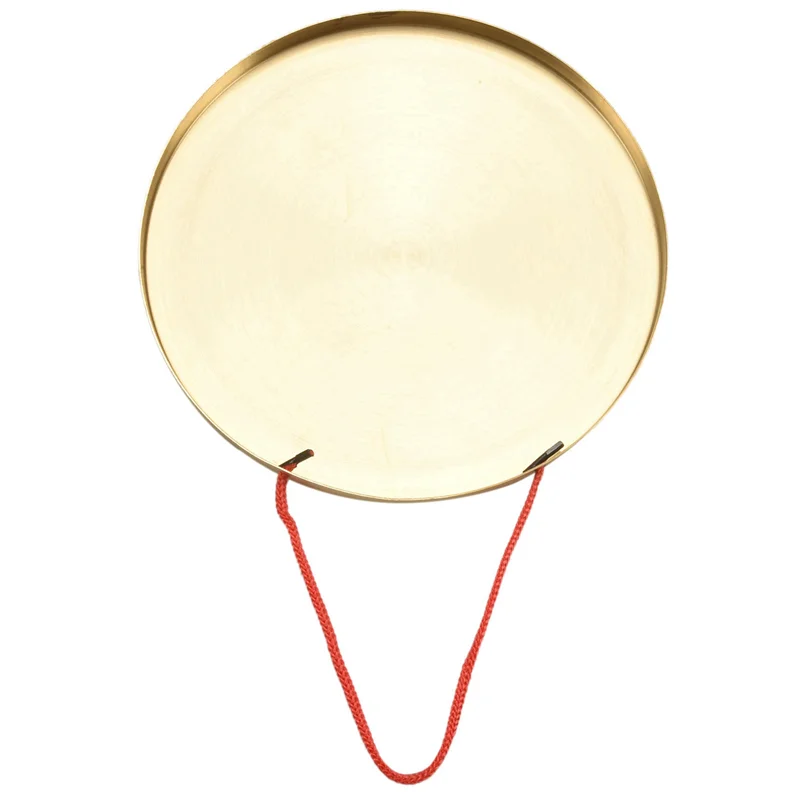 

B06C-3Pcs 22Cm Hand Gong Brass Copper Chapel Opera Percussion With Round Play Hammer