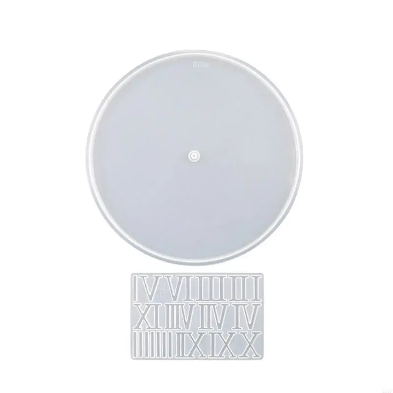 

E21F Clock Epoxy Mold for Resin Casting Clock Wall Decor Mould Number Clock Silicone Mold DIY Wall Hangings-Decor Mould