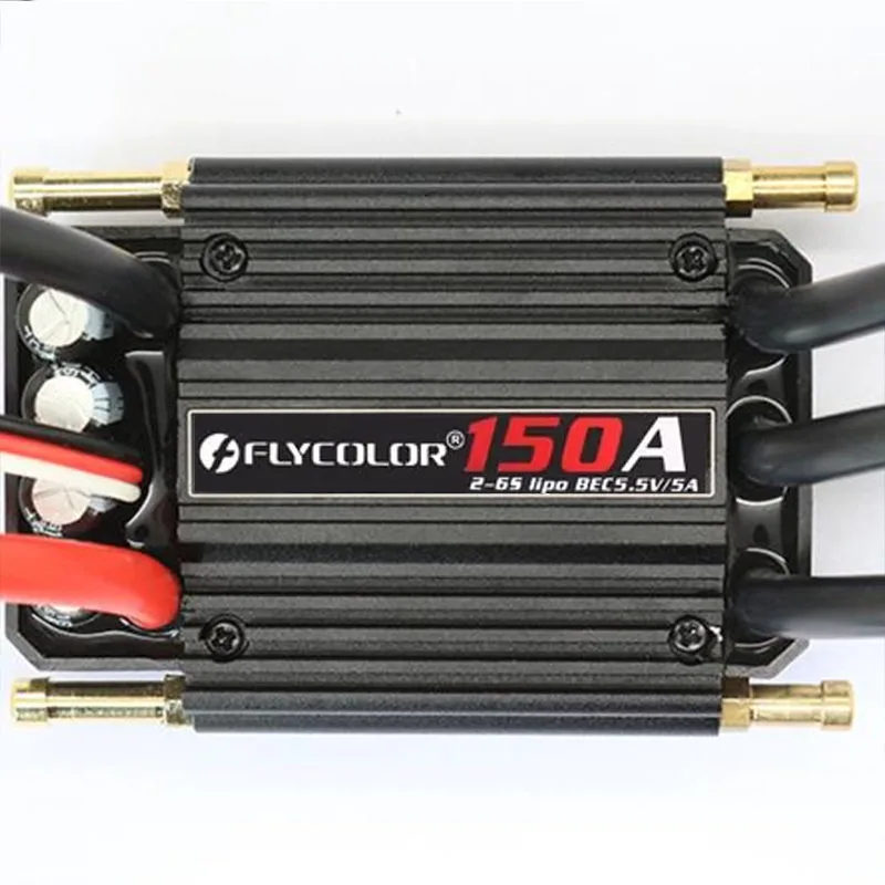 Flycolor 50A 70A 90A 120A 150A RC Boats Brushless ESC Speed Controller Progaming Card 2-6S Lipo BEC 5.5V/5A for RC Boat