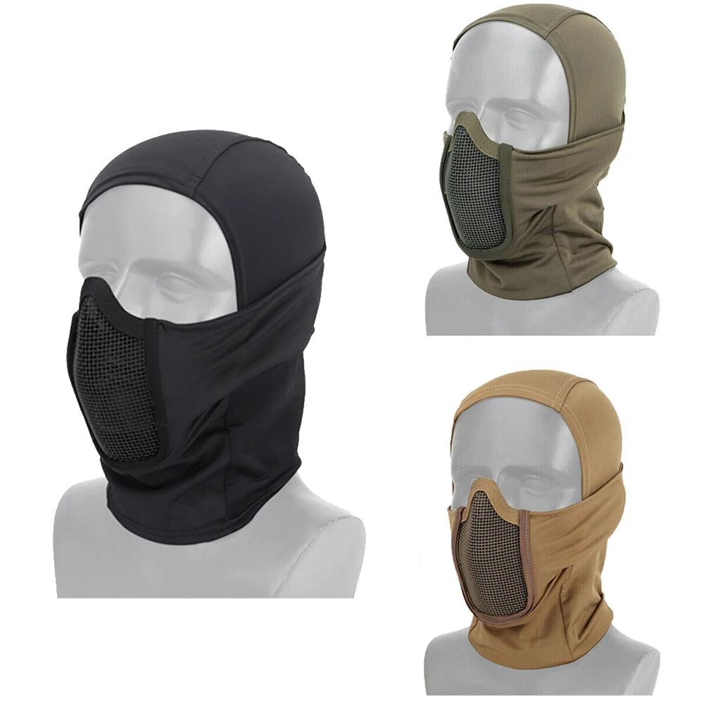 Imagem -05 - Máscara Balaclava Tático Meia Máscara Facial Malha Respirável Airsoft Perfil Baixo Acessórios de Caça