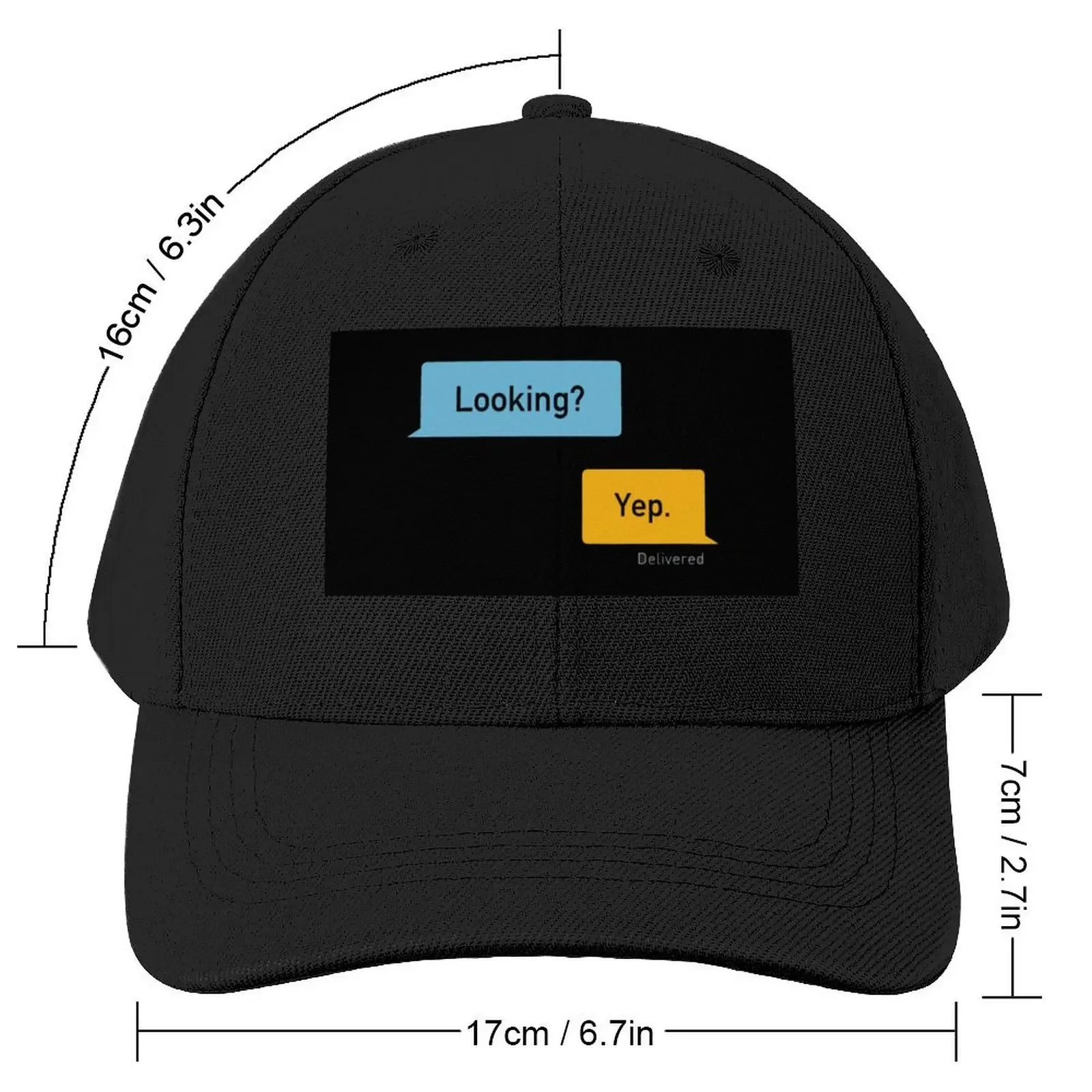 Looking? Yep. Grindr Messages Baseball Cap Hip Hop Bobble Hat Man Women's