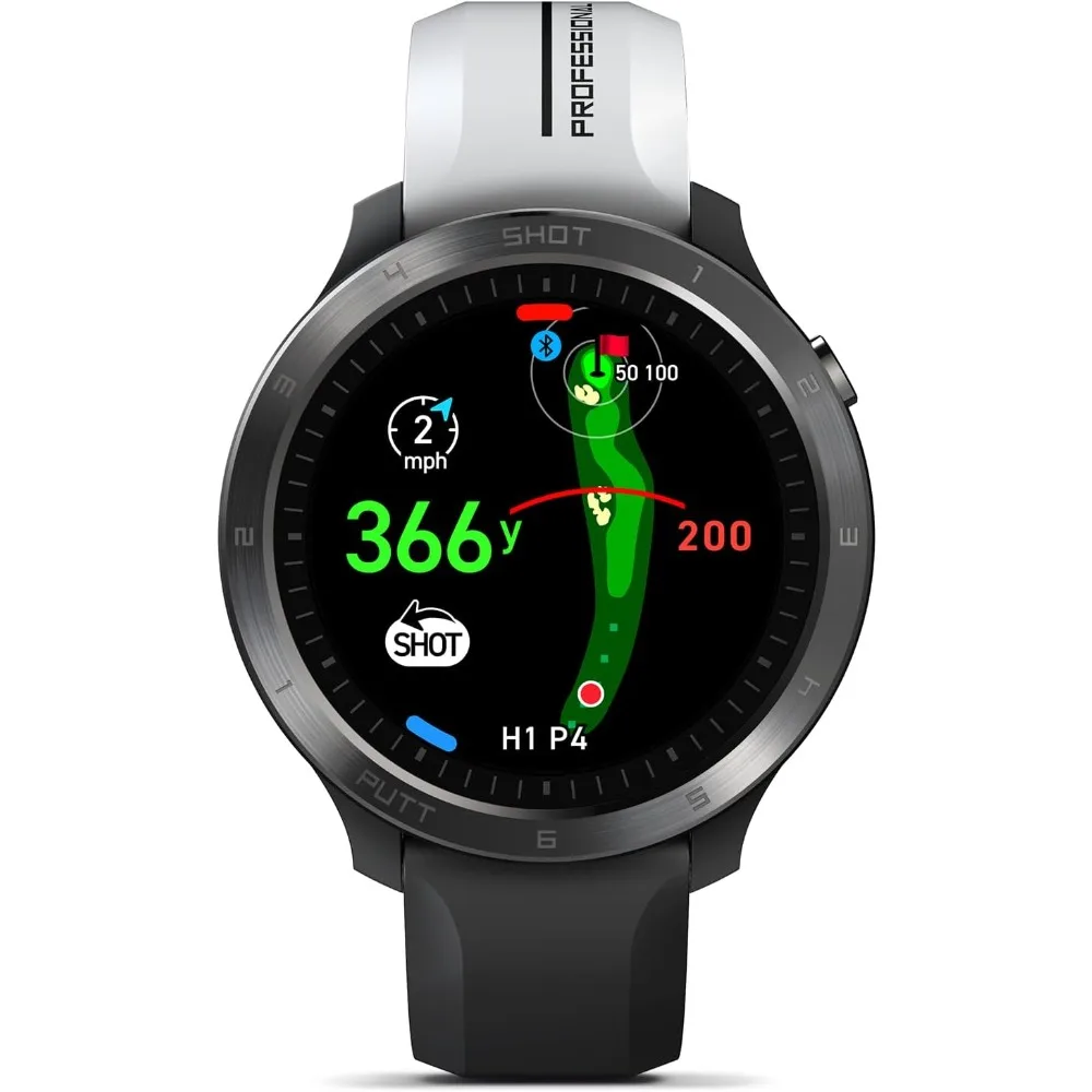 

GPS Golf Watch Display, Green Undulation, Subscription Free, 40k+ Preinstalled Courses w/Shot Tracking