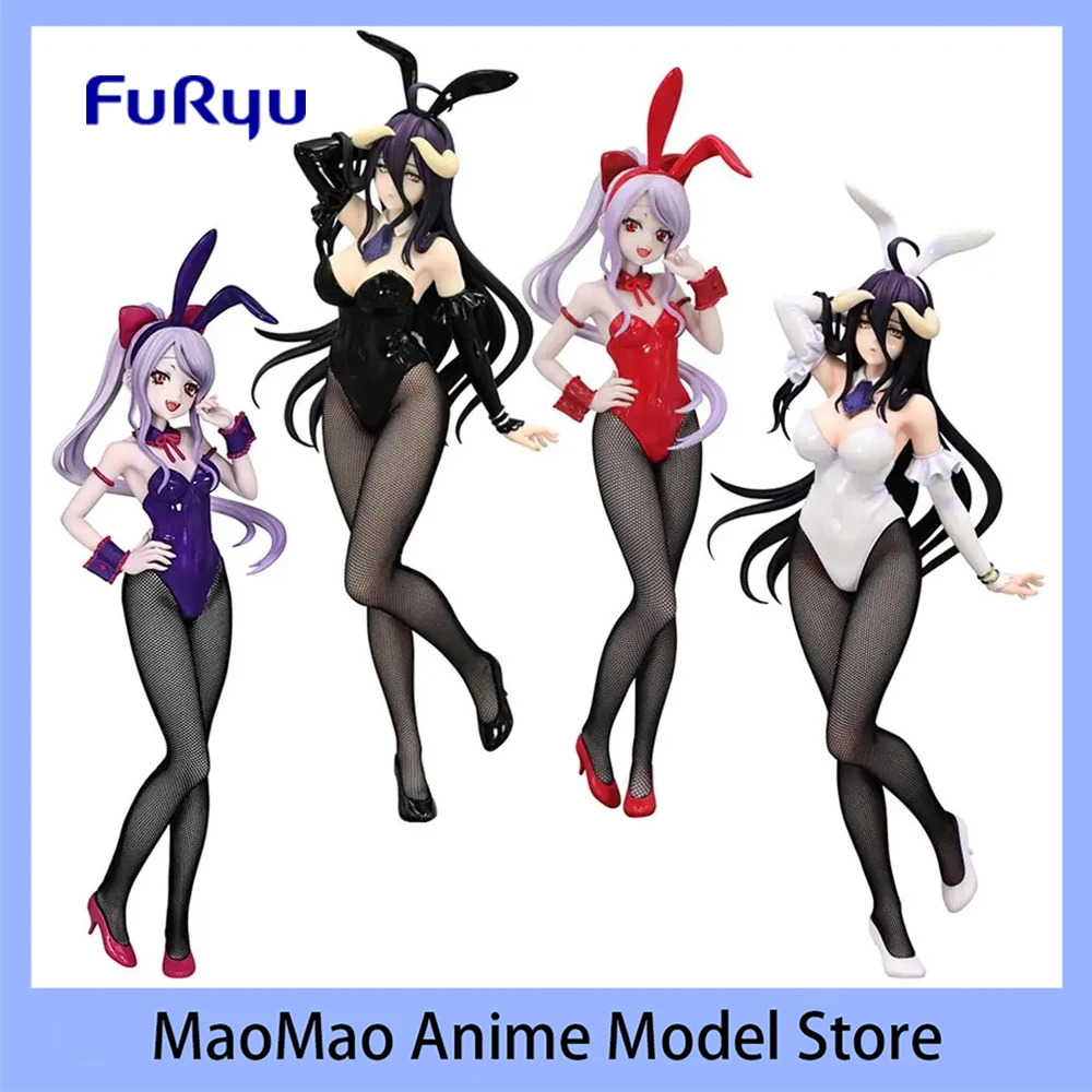 

В наличии оригинальная фигурка FuRyu BiCute Bunnies OVERLORD Albedo Shalltear, модель из ПВХ, коллекционные игрушки, подарок в стиле аниме