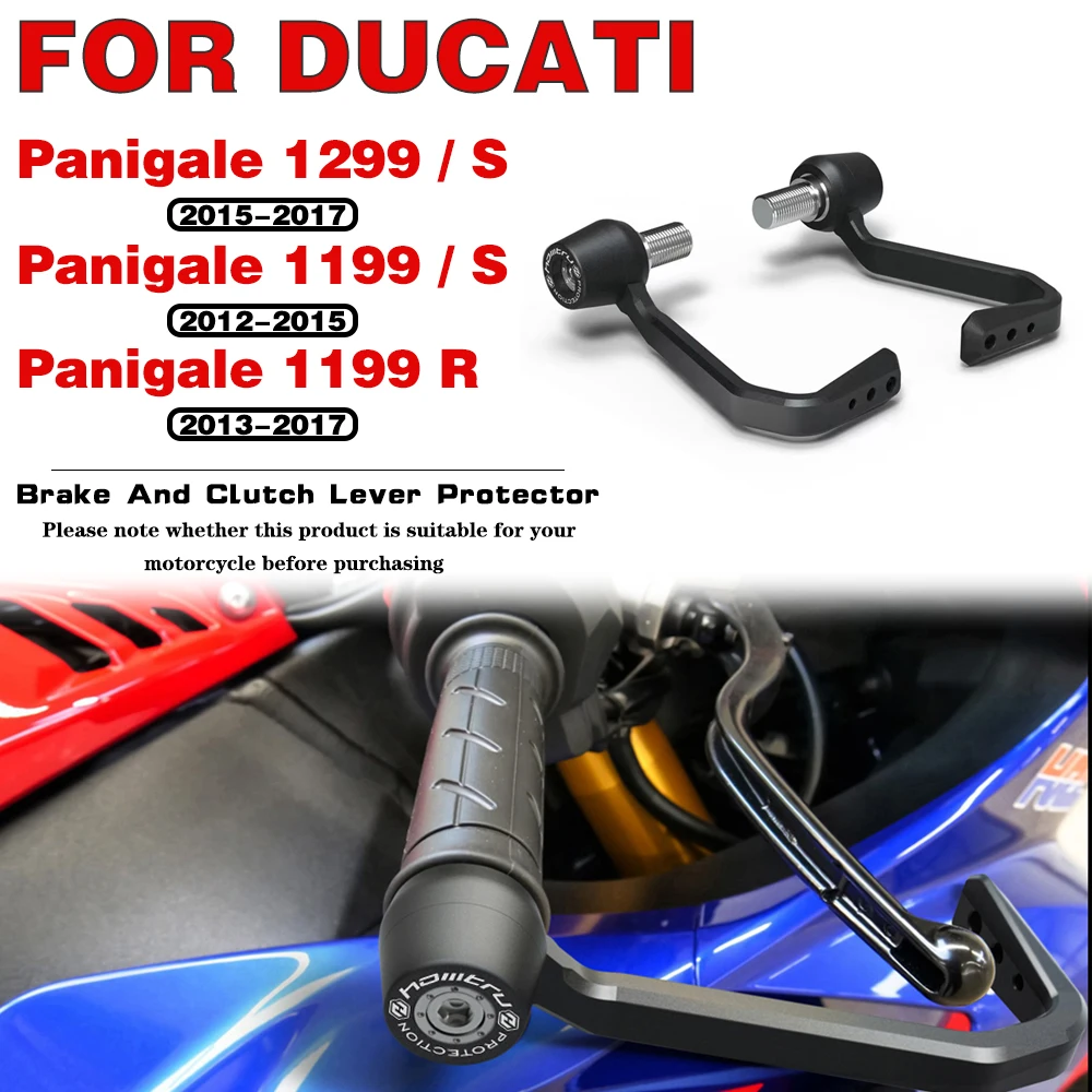 Motorcycle modification parts Brake and Clutch Lever Protector Kit For DUCATI Panigale 1199 S R / 1299 S R 2012-2020