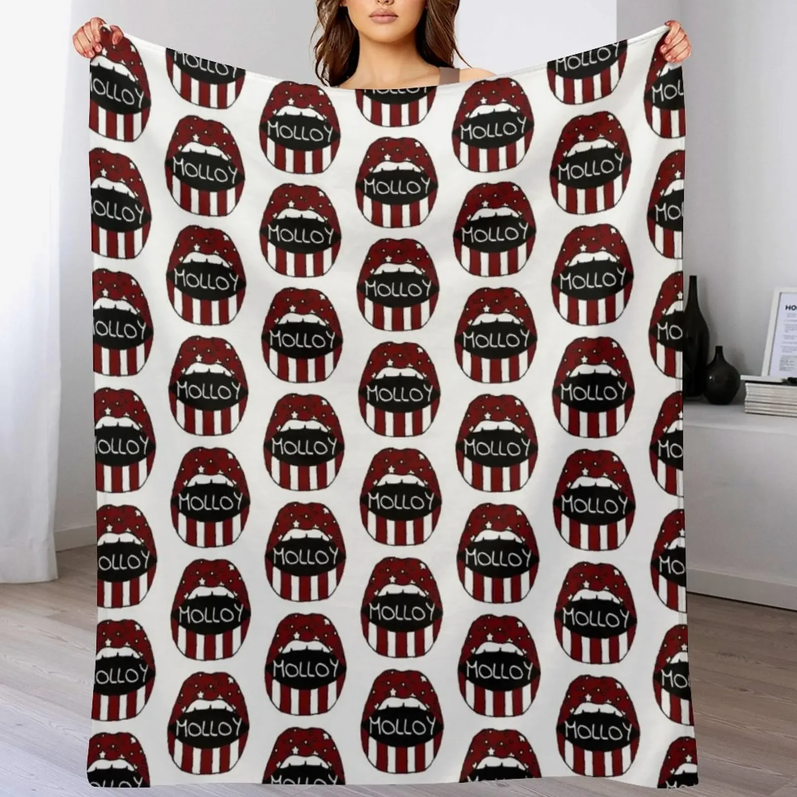 

MOLLOY COLLEGE Throw Blanket All Season Lightweight Soft Blanket for Bed