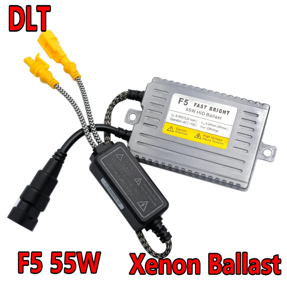 

DLT F5 55 Вт Высокая яркость с быстрым запуском ксеноновый балластный реактор 12 В Универсальный подходит для автомобильных фар H1 H3 H7 H11 9005 9006 9012 D2S